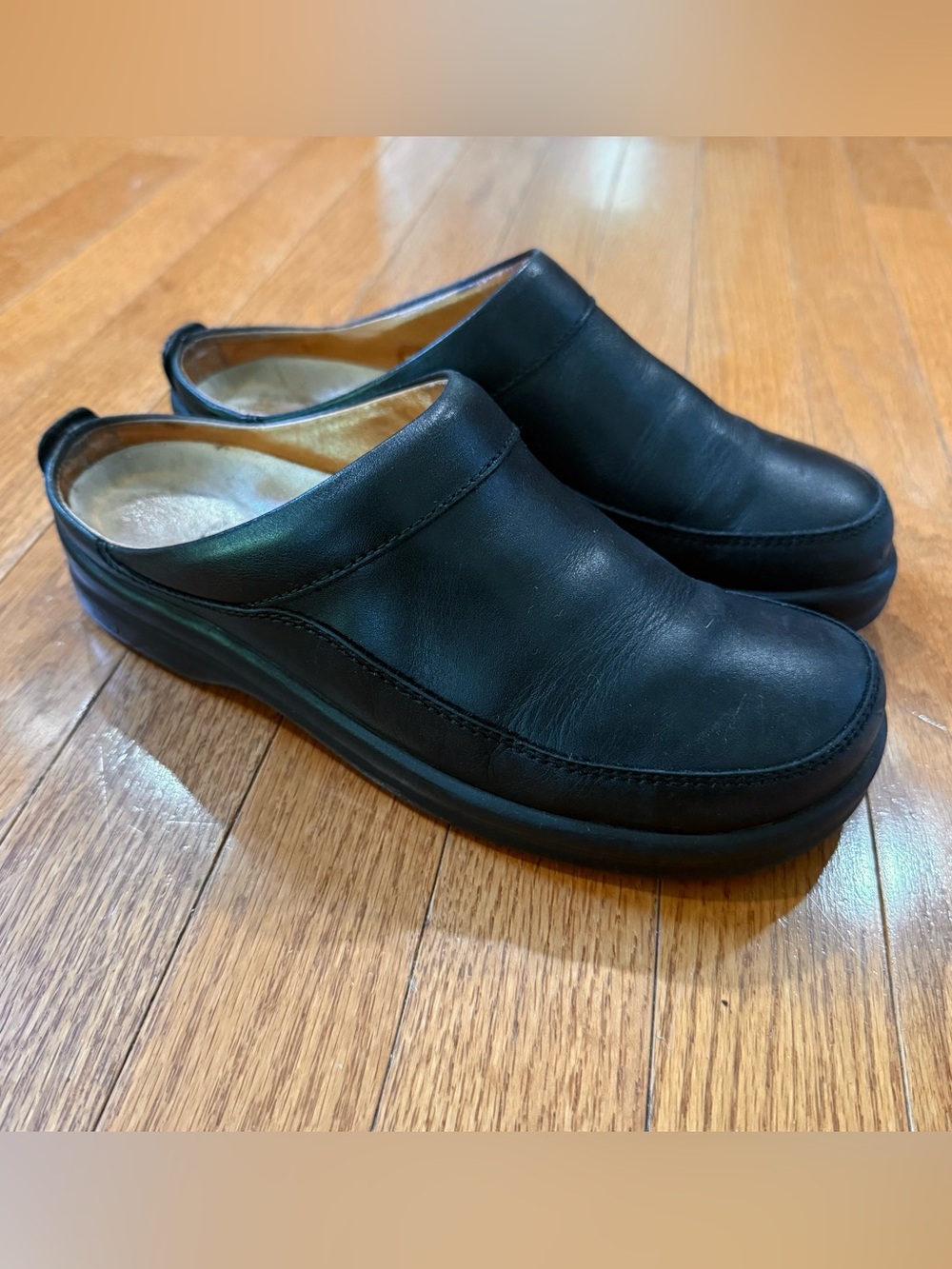 Footprints Birkenstock Women’s 38 7-7.5 Ashby Leather Mules Clogs Slip On Shoes